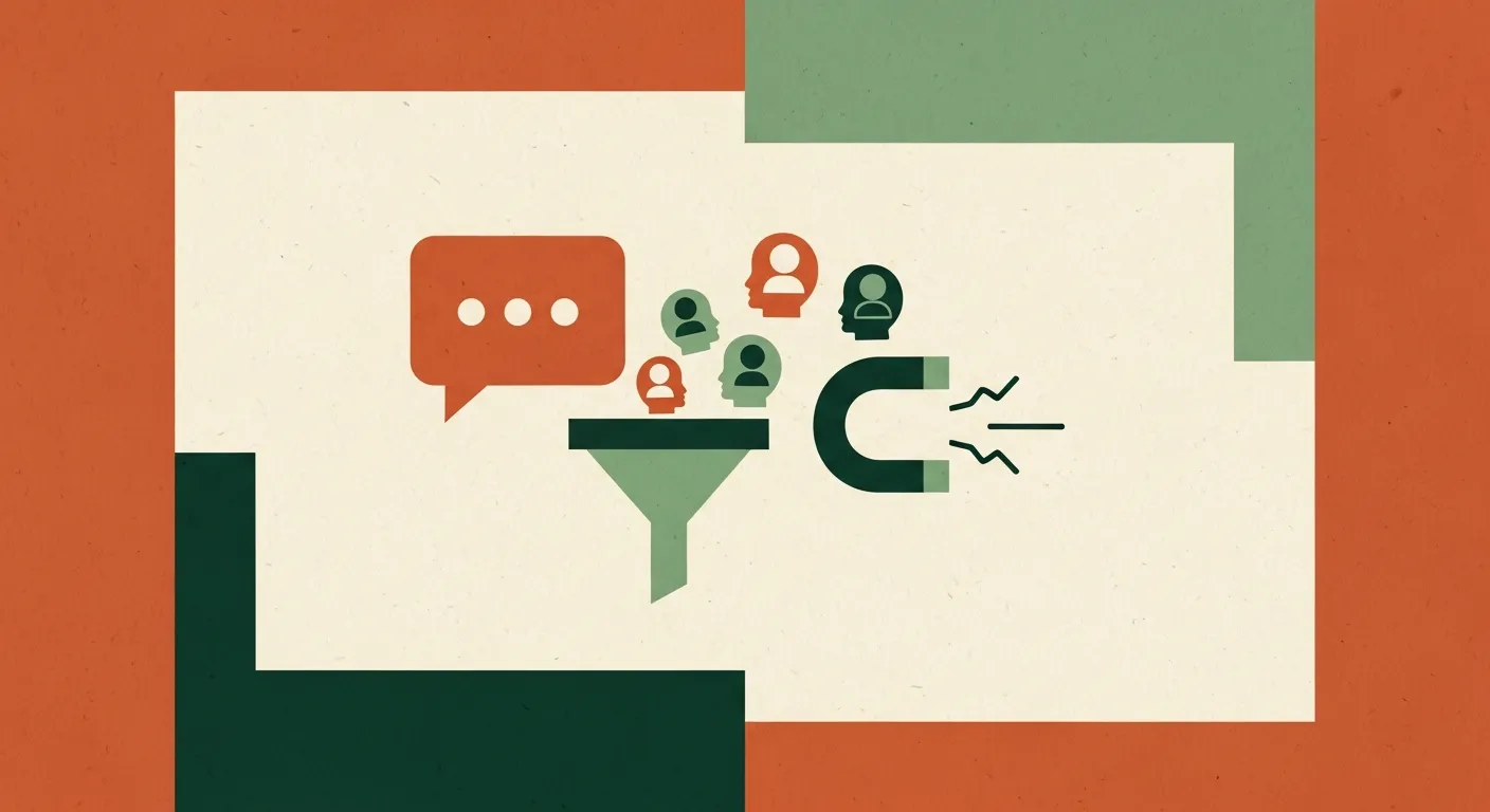 A chatbot qualifying a website visitor and capturing their contact information as a lead
